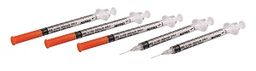 Jeringa esteril desechable nipro 1 ml para insulina con aguja 29 g x 13 mm
