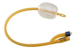 Sonda foley esteril de latex covidien con recubrimiento de silicon 2 vias 20 fr globo 30