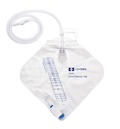 Bolsa recolectora de orina covidien sistema anti reflujo para cama 2000 ml