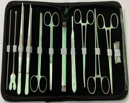 Estuche De Diseccion Teknosteel De 16 piezas, Maletin Incluido