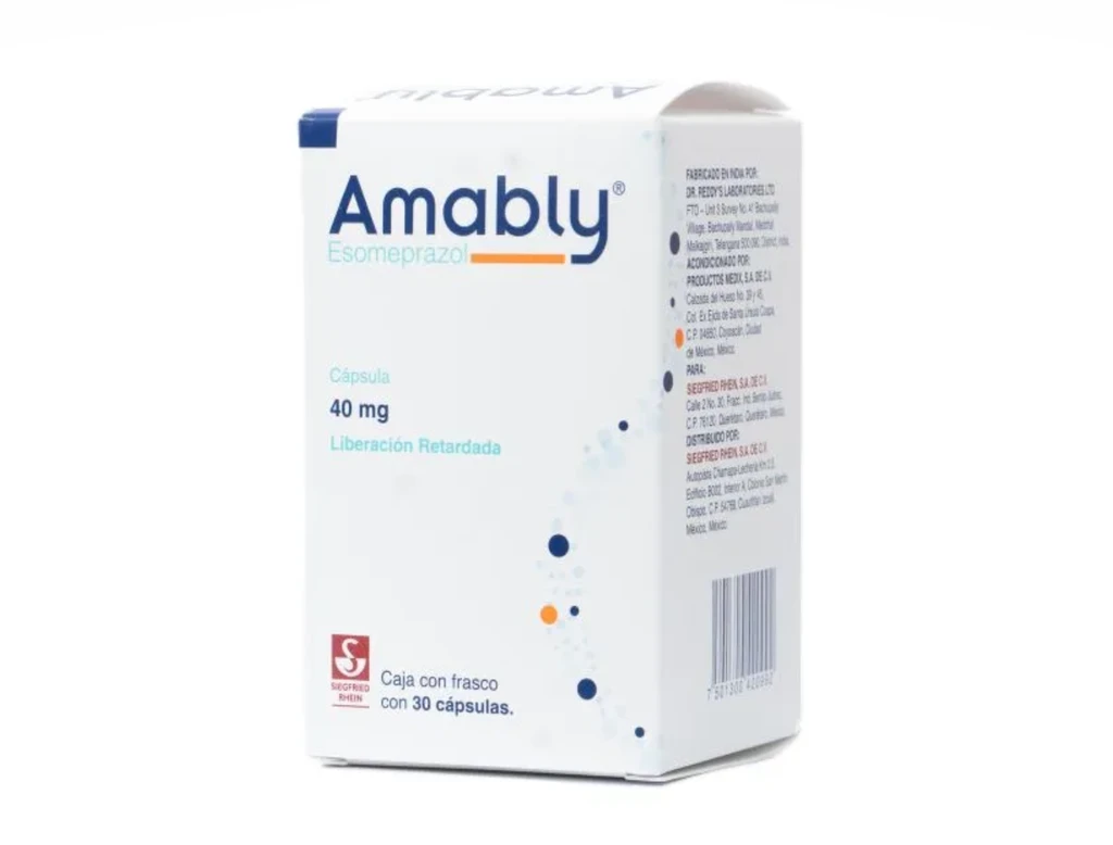 Farmacia París - Amably lp 40 mg 30 caps magnesico trihidra esomeprazol
