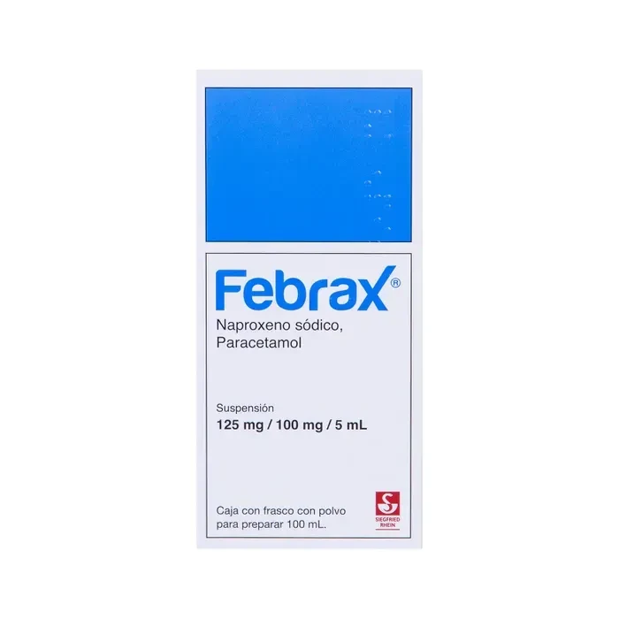 Farmacia París - Febrax 25/2 G Susp 100 Ml (Naproxeno/Paracetamol)
